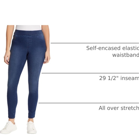 Nine West Women's Heidi Pull On Pant Crop Ankle Size 10 Stretch Grandmacore - Picture 3 of 5